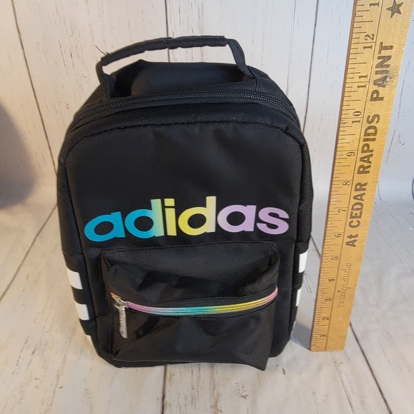 Adidas Metalic Shimmer Rainbow Soft Cooler Lunch Box Bag Bonus Vintage Unicorn - Picture 14 of 15